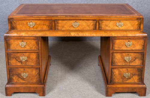 Walnut Pedestal Desk