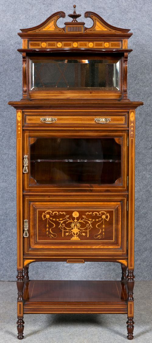 Fine Small Inlaid Cabinet