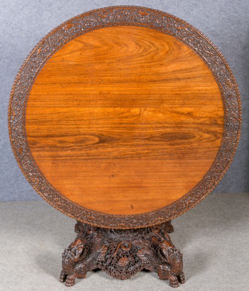 Indian Rosewood Centre Table / Dining Table