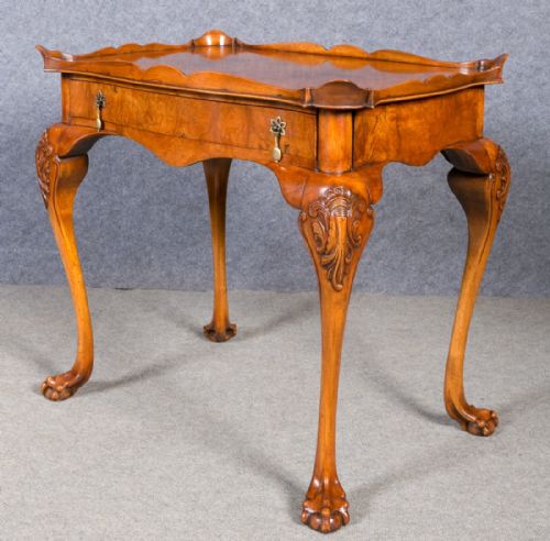 Antique Burr Walnut Side Table