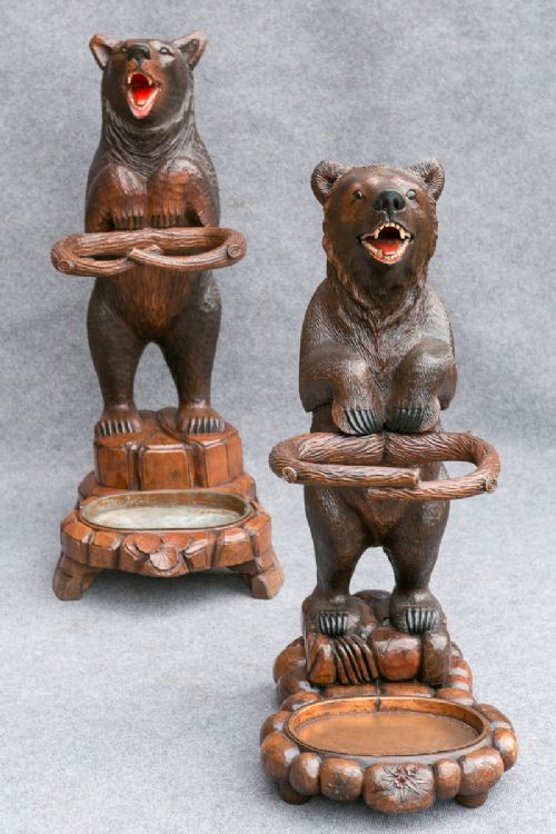 P.ruef Black Forest Bear Stick Stand