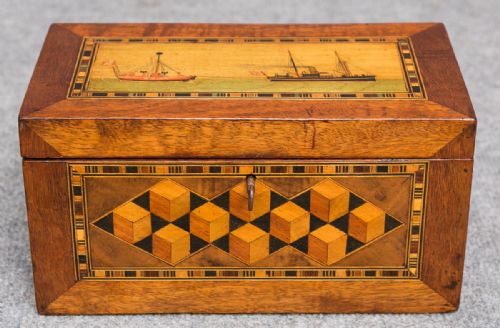fig 1. Rare Trinity House Tea Caddy