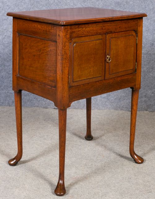 George III Mahogany Bedside Cabinet