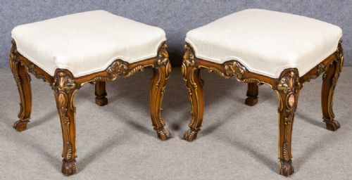 Superb Pair of 18th.century Style Stools