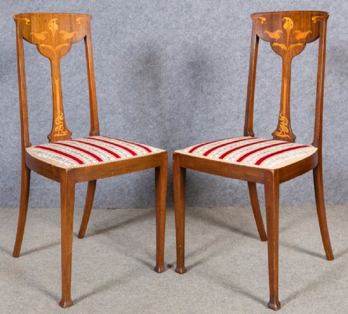 Pair of Art Nouveau Chairs