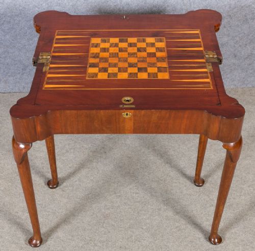 George II Mahogany Games Table