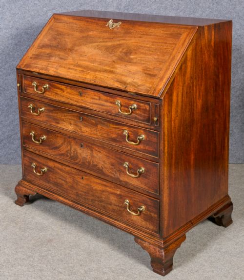 Large George III  Mahogany Bureau
