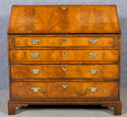 George III Walnut Bureau