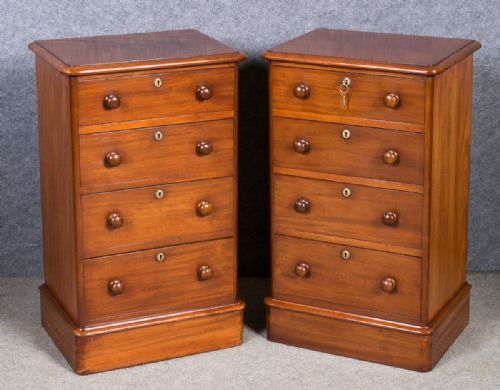 Pair of Victorian Bedside Chests