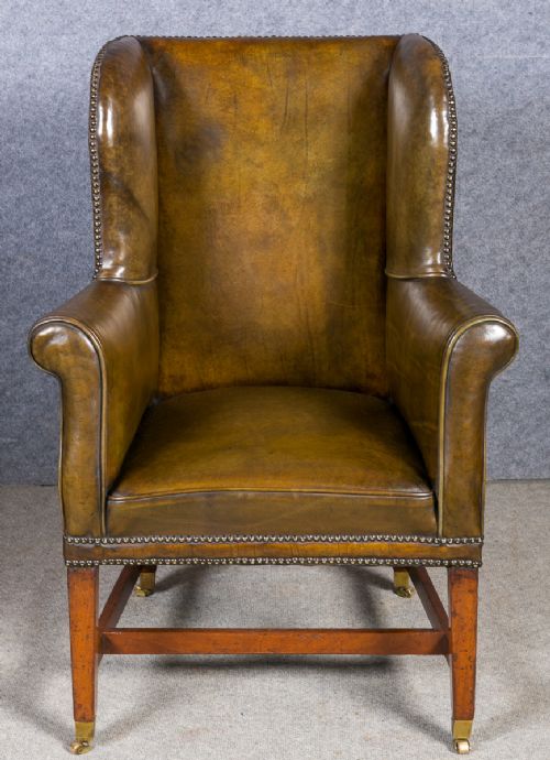 fig 1. Antique Leather Armchair