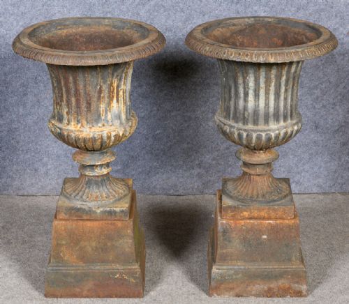 Pair 19th.c. Garden Urns