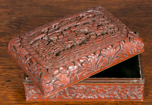 Chinese Cinnabar Lacquer Box