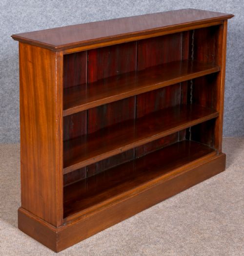 Edwardian Mahogany Open Bookcase