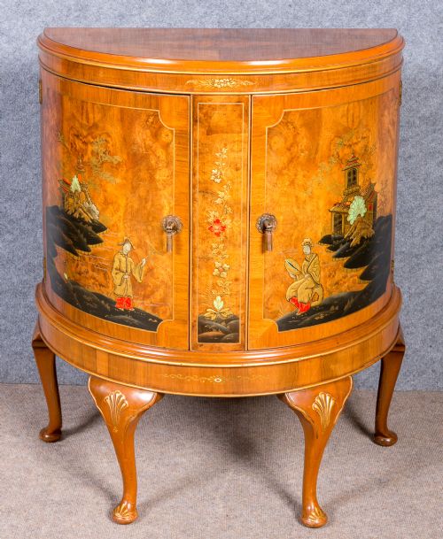 Chinoiserie Console Side Cabinet