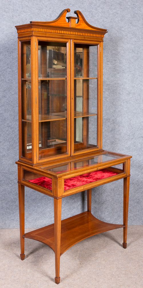 Inlaid Bijouterie Display Cabinet