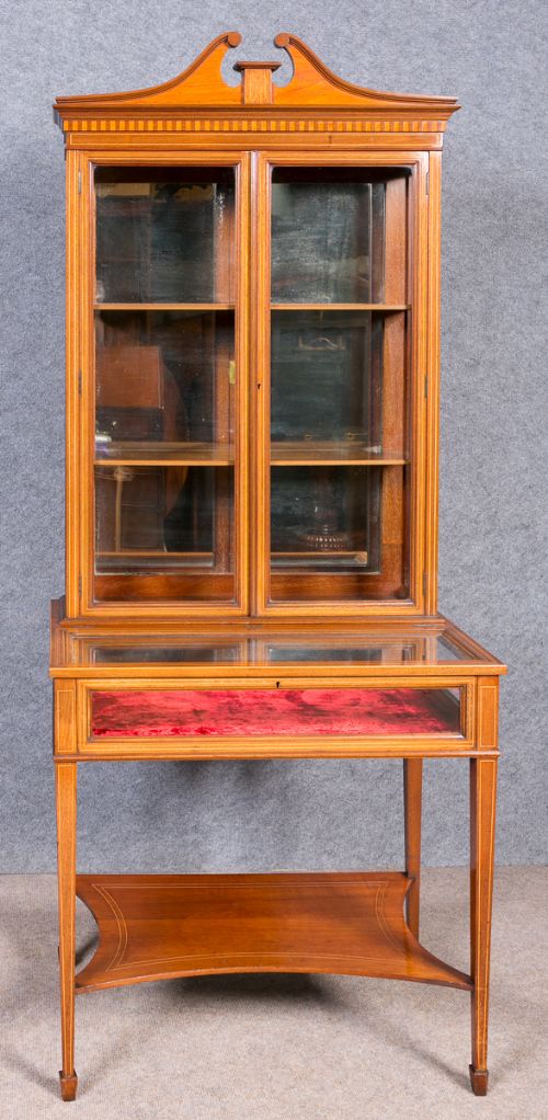 fig 1. Inlaid Bijouterie Display Cabinet
