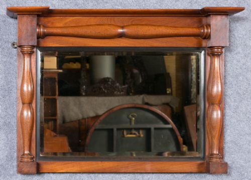 Victorian Mahogany Overmantle Mirror