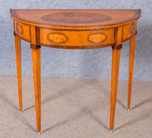 Dutch Demi Lune Console Side Table