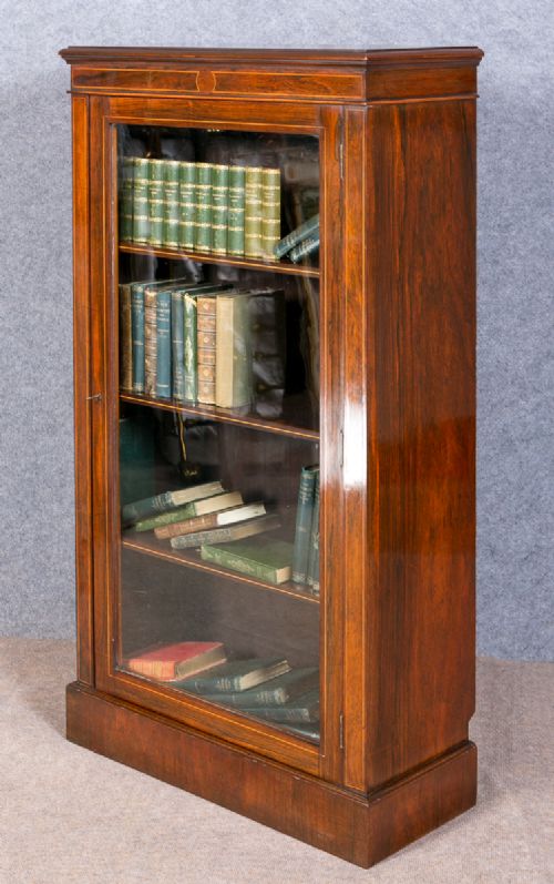 Rosewood & Inlaid Bookcase