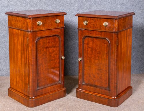 Pair Victorian Bedside Cabinets