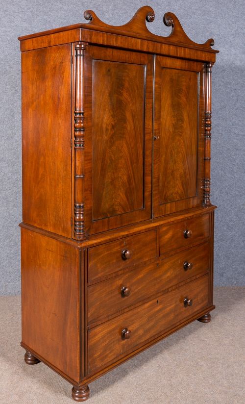Regency Mahogany Linen Press
