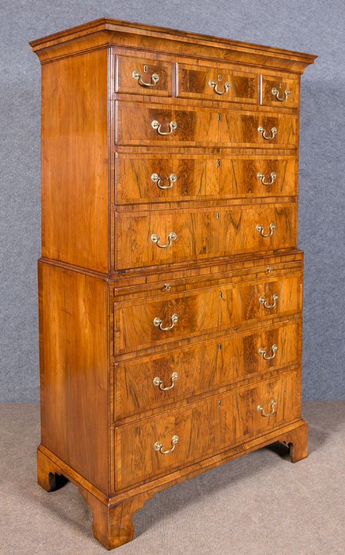 18th.century Walnut Tall Boy