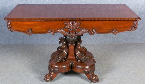 Stunning Mahogany Dolphin Centre Table