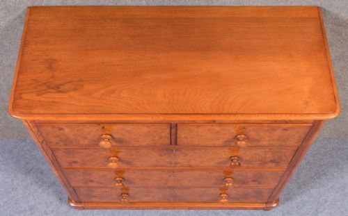 Victorian Burr Walnut Chest of Drawers