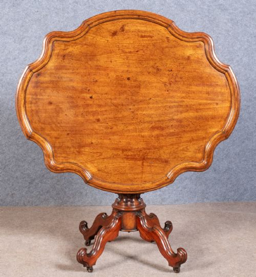 GOOD QUALITY MAHOGANY SNAP TOP TABLE - ADDITIONAL PHOTO 1