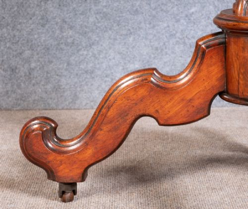 GOOD QUALITY MAHOGANY SNAP TOP TABLE - ADDITIONAL PHOTO 4