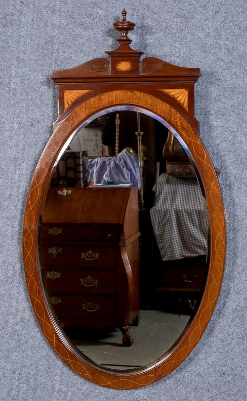 An Attractive Sheraton Revival Wall Mirror
