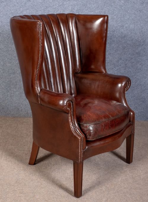 Leather Hall Porters Chair