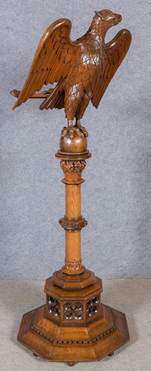 Superb Gothic Carved Eagle Lectern