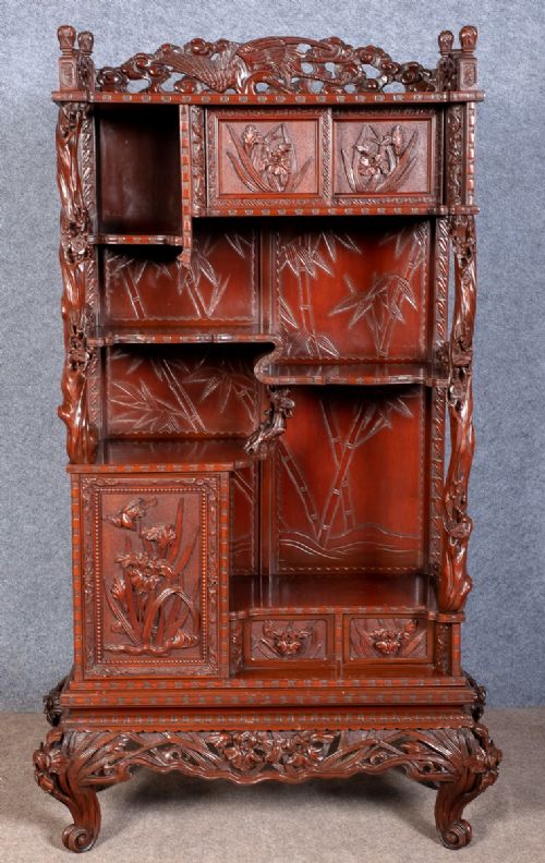 Meiji Period Shodana Display Cabinet