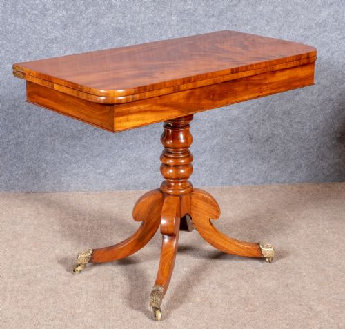 REGENCY MAHOGANY CARD TABLE