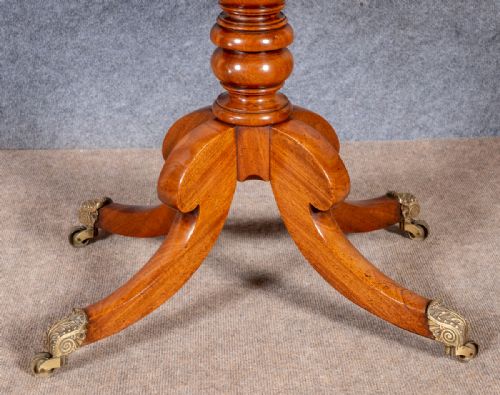 REGENCY MAHOGANY CARD TABLE - ADDITIONAL PHOTO 2