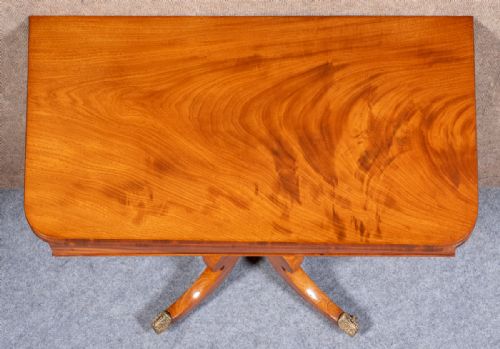 REGENCY MAHOGANY CARD TABLE - ADDITIONAL PHOTO 9