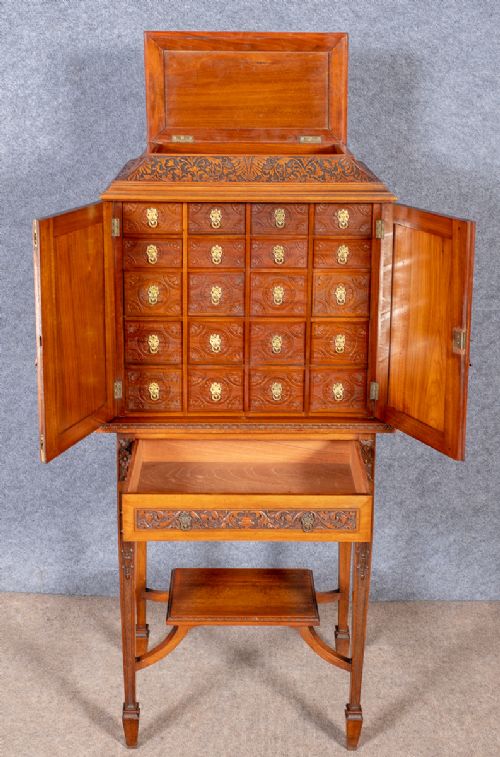 Unusual and Bespoke Collectors Cabinet on Stand