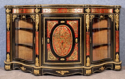 Fine 19th.century Boulle Credenza Side Cabinet