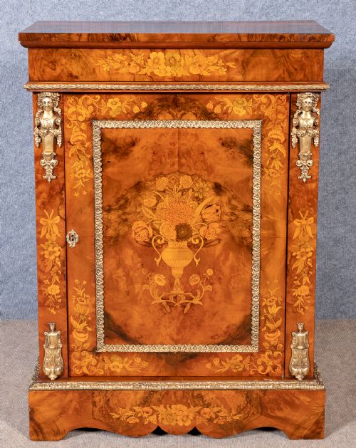 Fine Victorian Marquetry Inlaid Cabinet