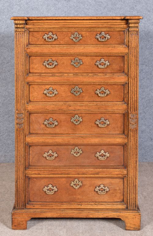 Jacobean Style Solid Oak Chest of Drawers