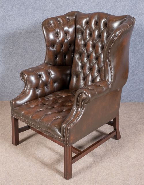 Georgian Style Leather Armchair
