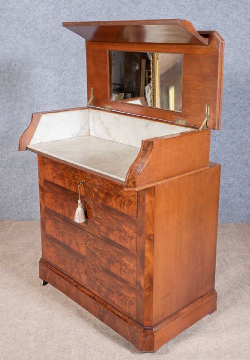 19th.c Mahogany Dressing Table Chest