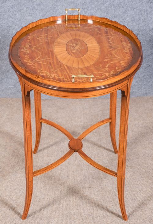 Fine Satinwood & Inlaid Occasional Table