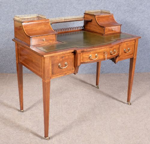 Maple & Co Inlaid Carlton House Style Writing  Desk