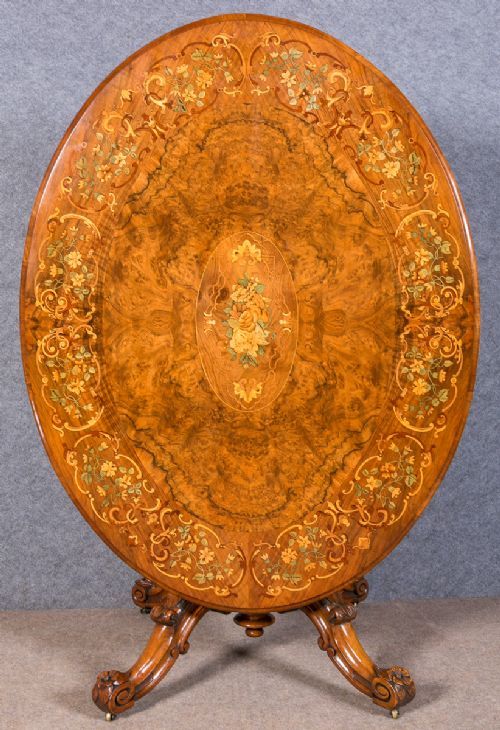 Fine Victorian Marquetry Table