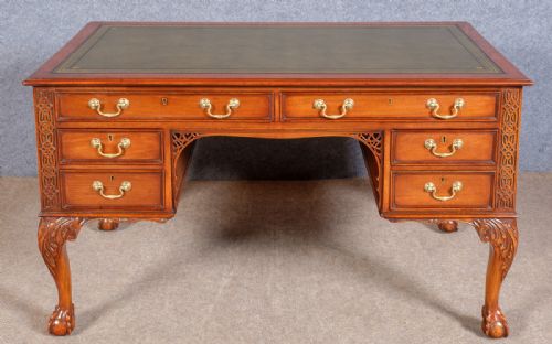 Maple & Co Chippendale Style Desk