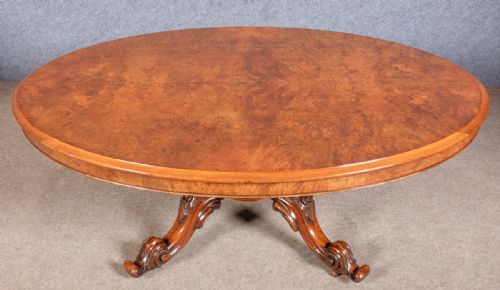 Fine Victorian Burr Walnut Coffee Table