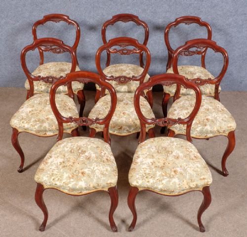 Good Set of 8 Victorian Dining Chairs