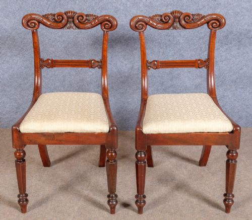 Pair of William Iv. Mahogany Side Chairs